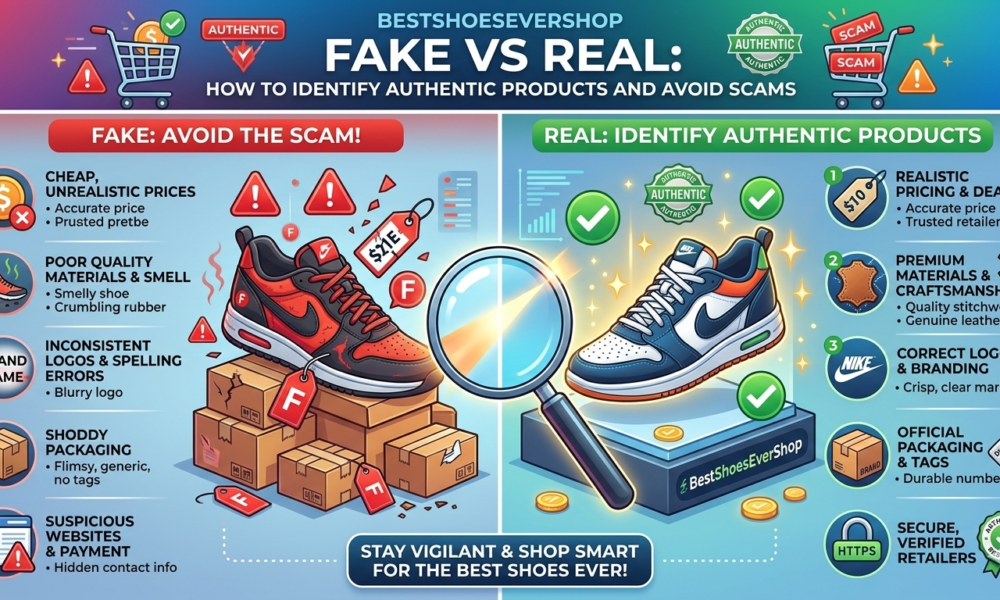 BestShoesEverShop Fake vs Real