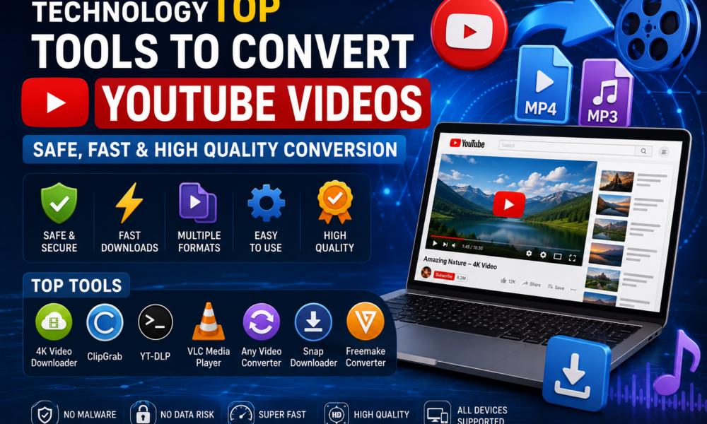 Top tools to convert YouTube videos into MP4 and MP3 formats safely and quickly