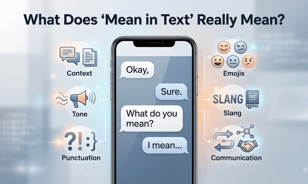 What Does “Mean in Text” Really Mean explained with text message examples