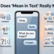 What Does “Mean in Text” Really Mean explained with text message examples