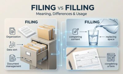 Filing vs Filling meaning, differences, and usage explained