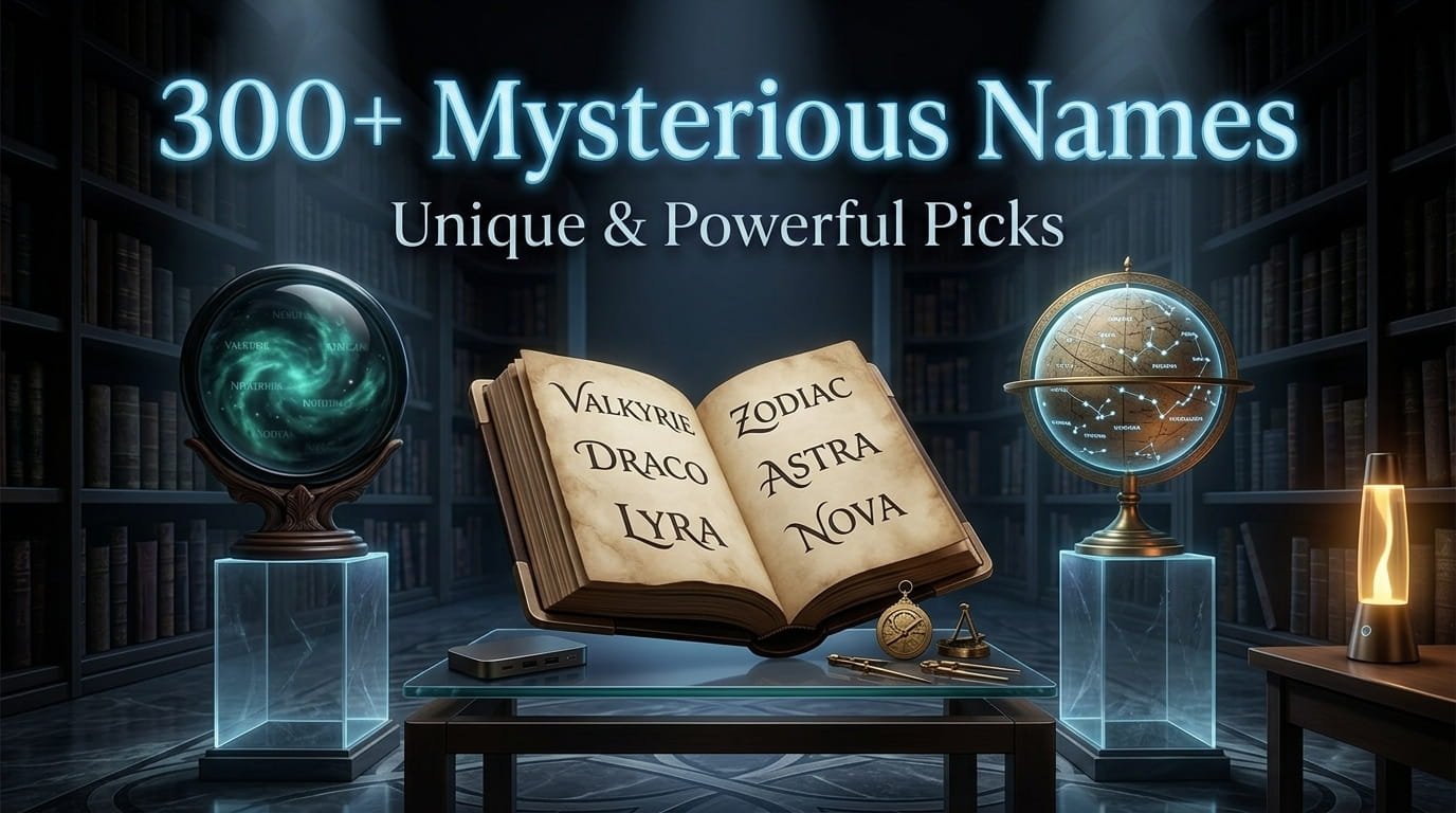 300+ mysterious names with unique and powerful name ideas