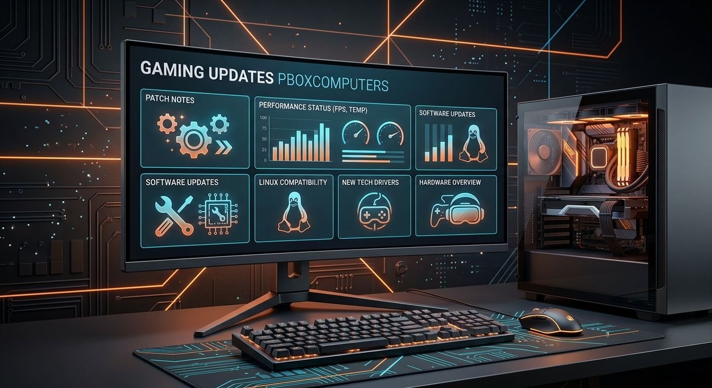 Gaming updates PBoxComputers covering gaming news, hardware, game releases and technology
