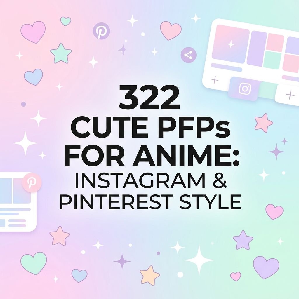 322 cute PFPs for anime in Instagram and Pinterest styles