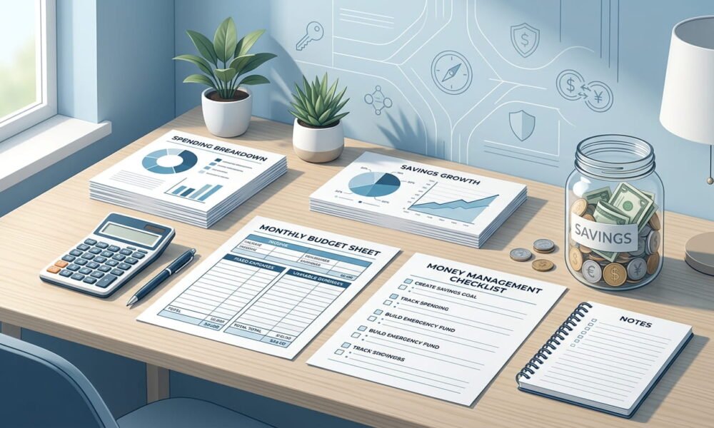 Financial literacy worksheets for learning money management basics