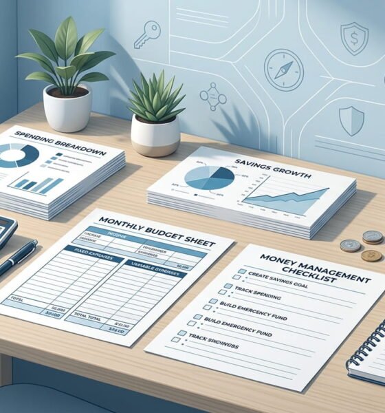 Financial literacy worksheets for learning money management basics