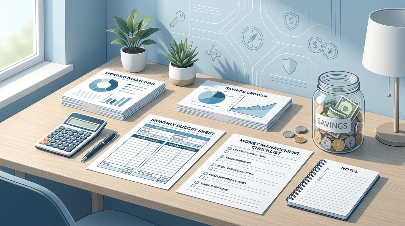 Financial literacy worksheets for learning money management basics