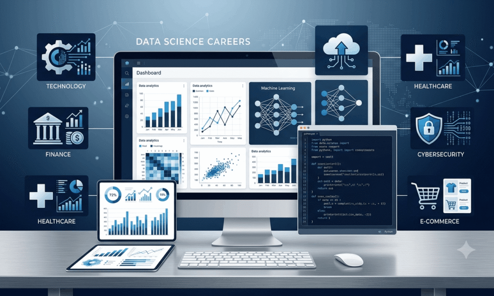 Data science careers in modern technology