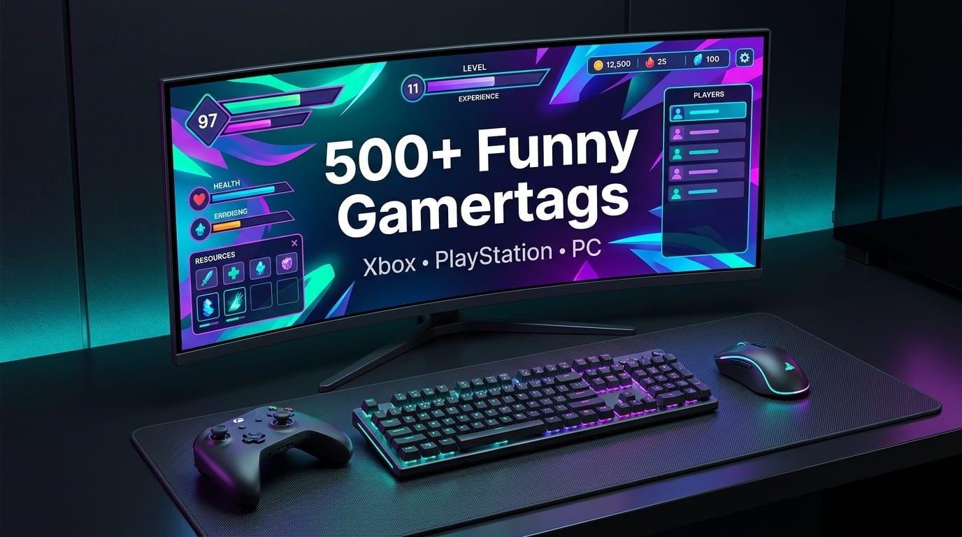 500+ funny gamertags for Xbox, PlayStation, and PC gamers