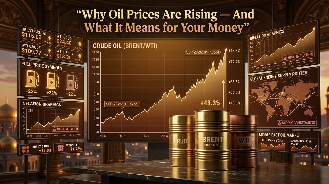 Why oil prices are rising in 2026 and what higher crude prices mean for your money