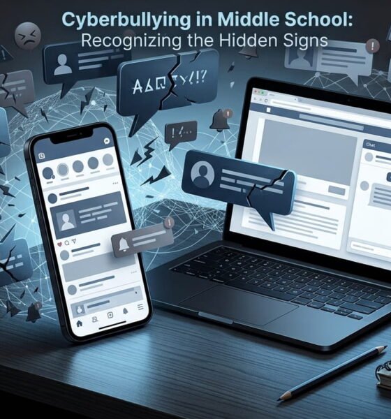 Cyberbullying in middle school hidden signs and online student safety