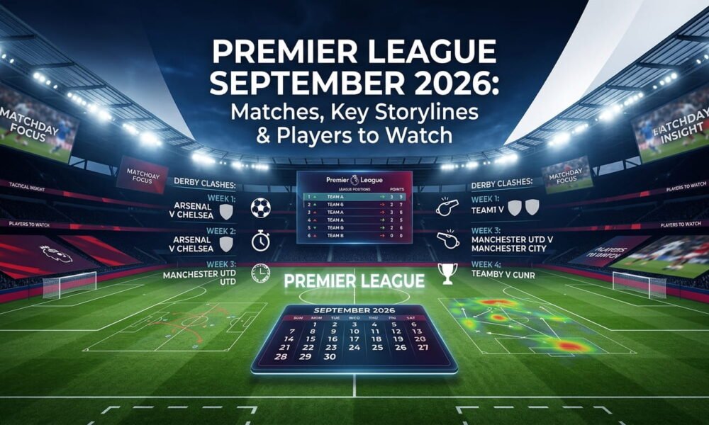 Premier League September 2026 matches, key storylines and players to watch