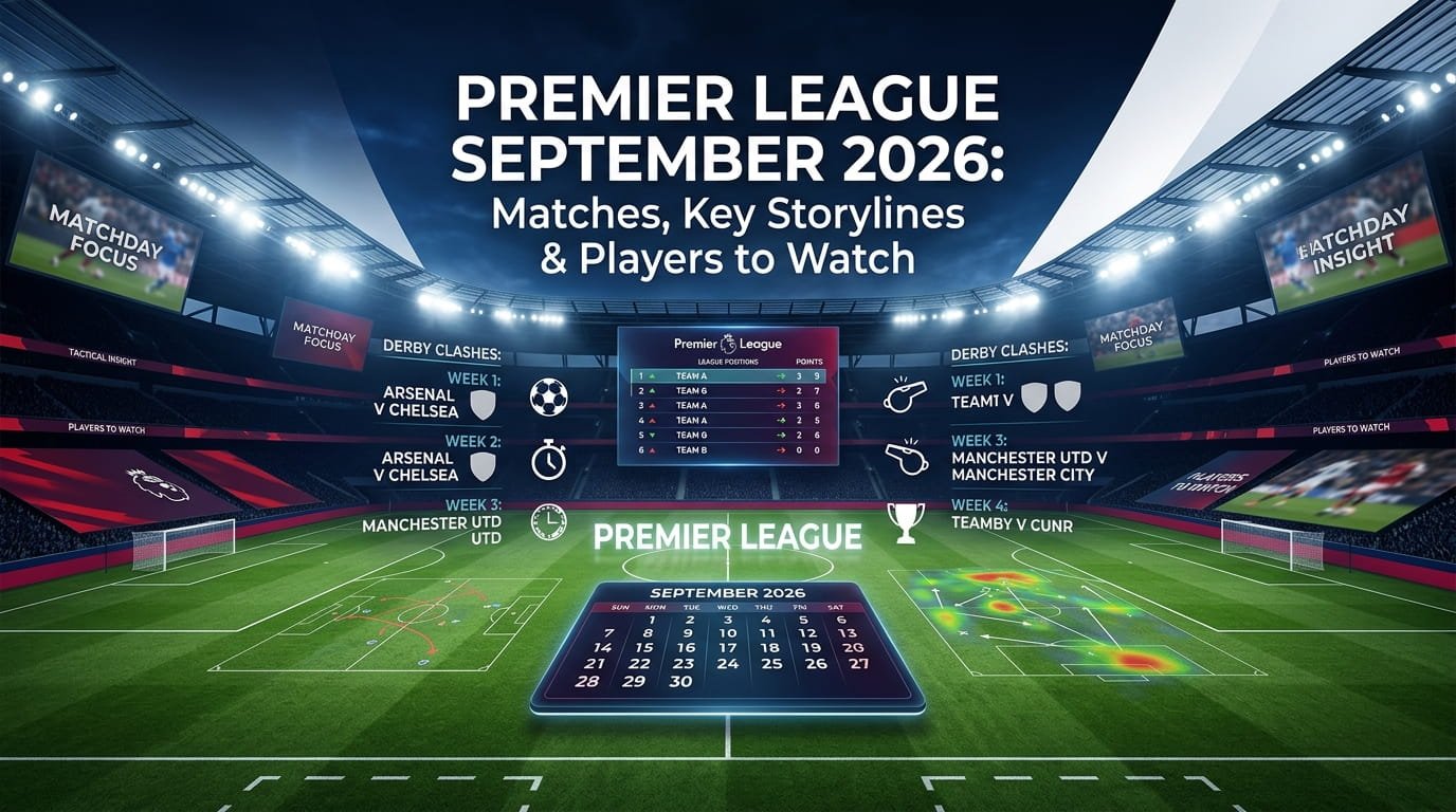 Premier League September 2026 matches, key storylines and players to watch