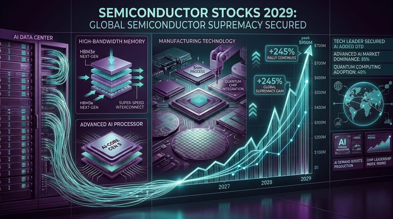Semiconductor Stocks 2026 rally driven by AI chips, data center demand and semiconductor growth