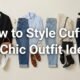 How to style cuffed jeans with chic casual outfit ideas